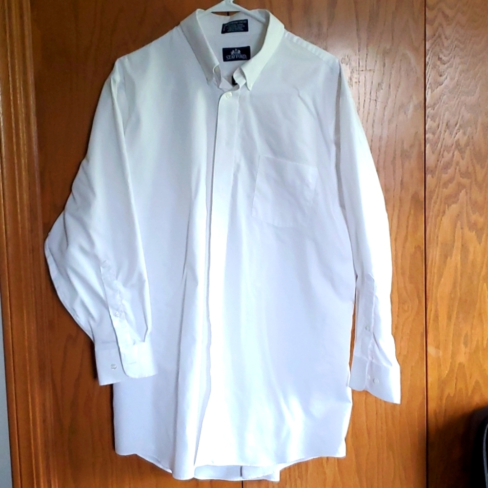 Men's Stafford button front dress shirt